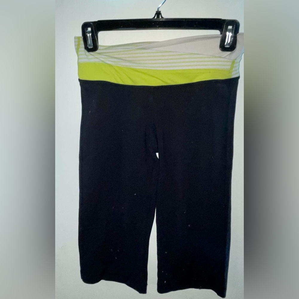 Lululemon Crop with Striped Waistband